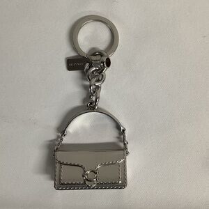 COACH Tabby Bag Charm Silver